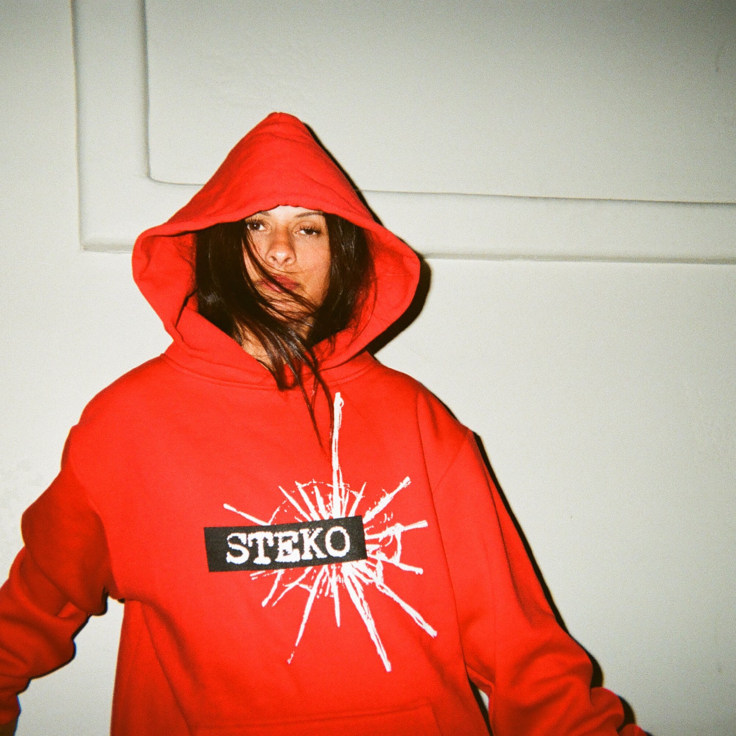 Damaged Hoody - Red