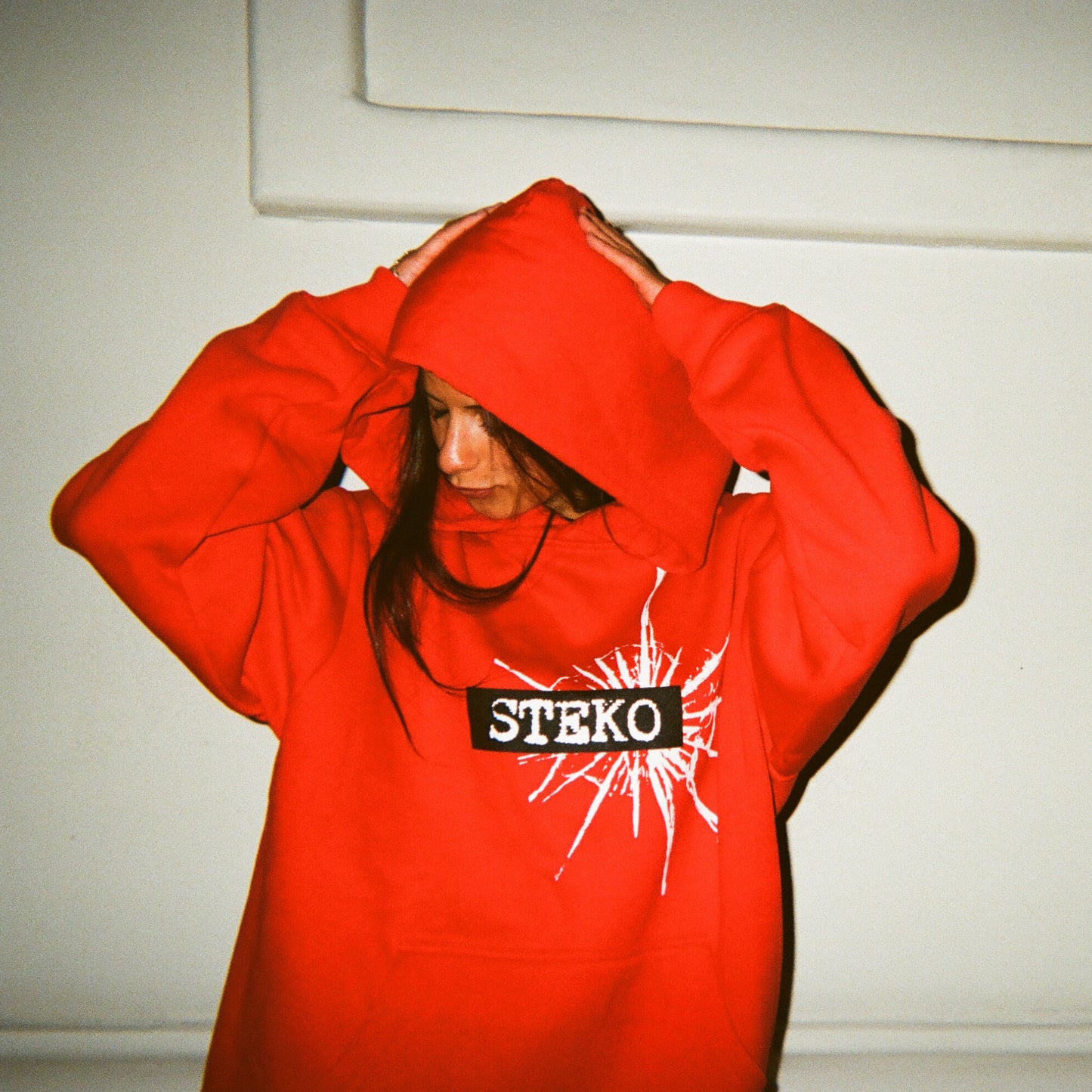Damaged Hoody - Red