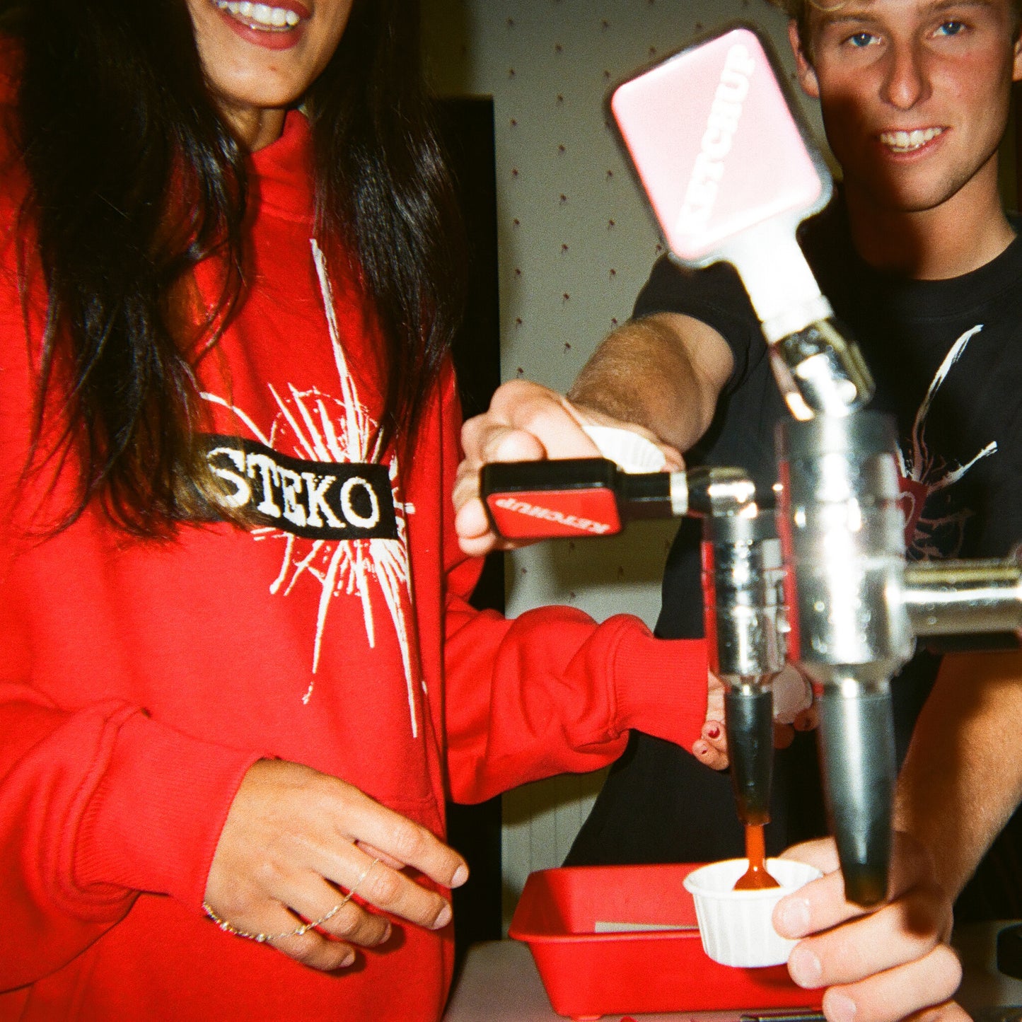 Damaged Hoody - Red