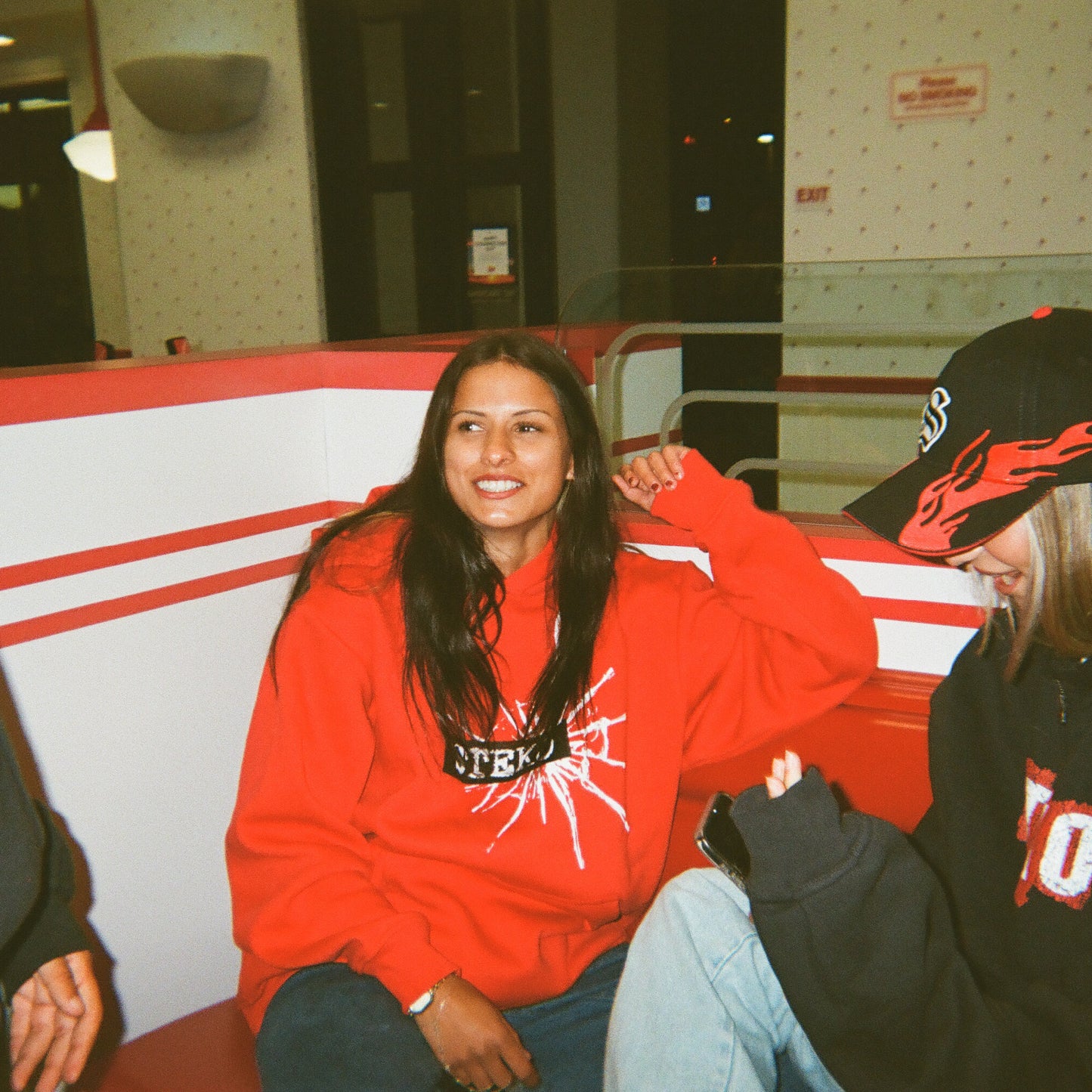 Damaged Hoody - Red