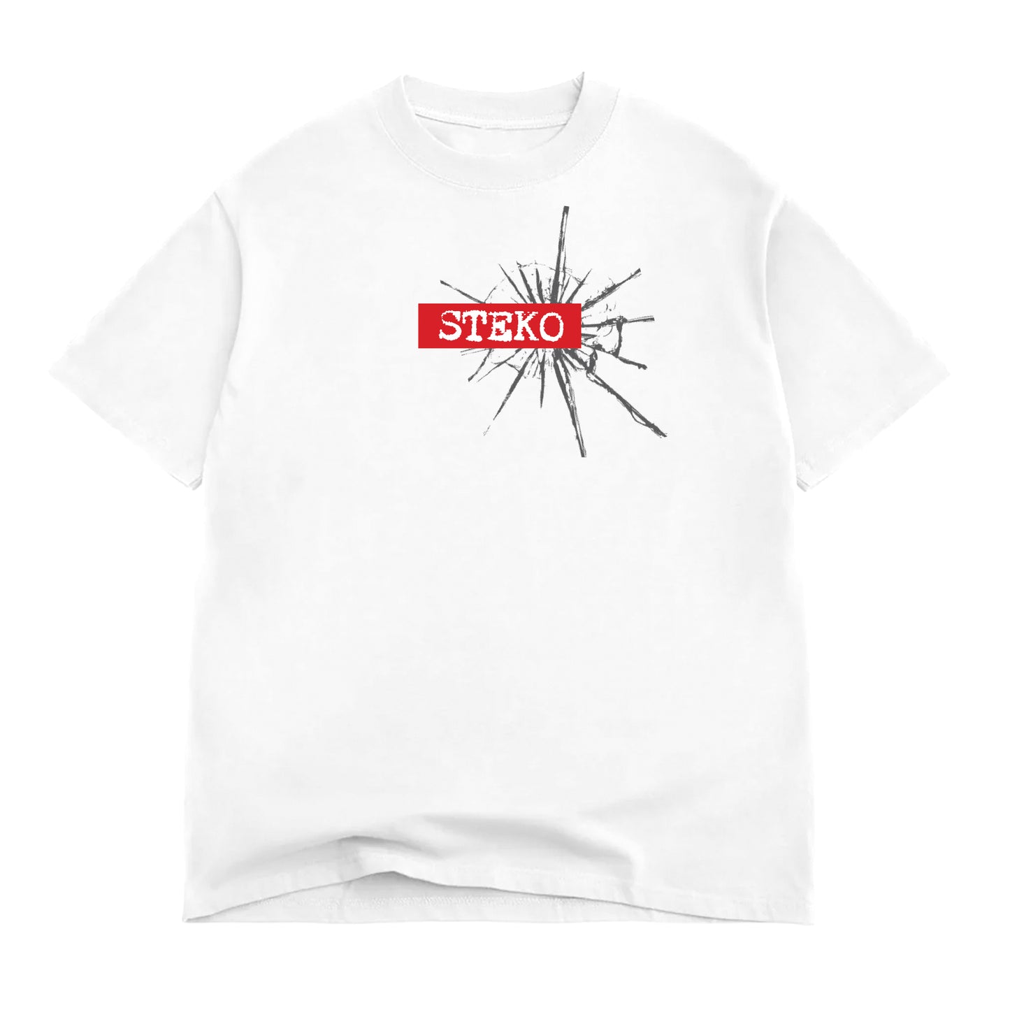 Damaged SS T - White