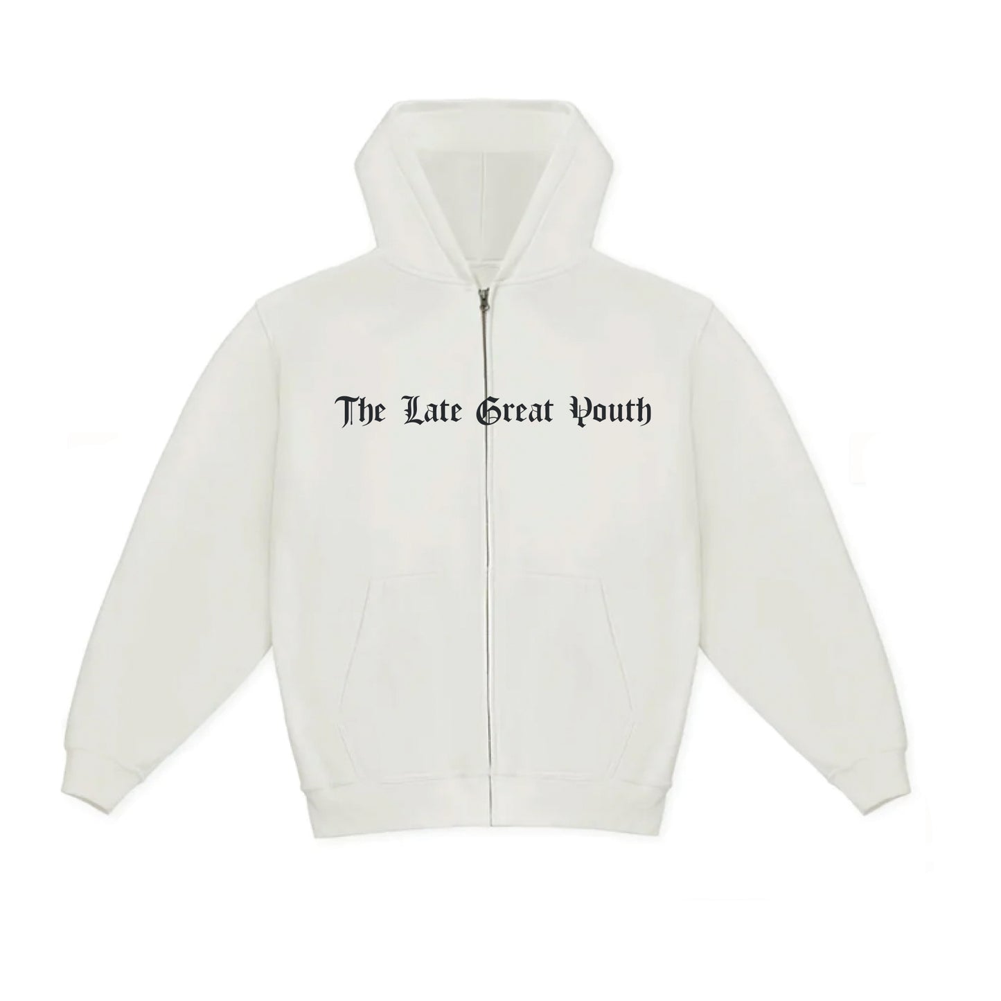 Late Great Zip Hoody - White