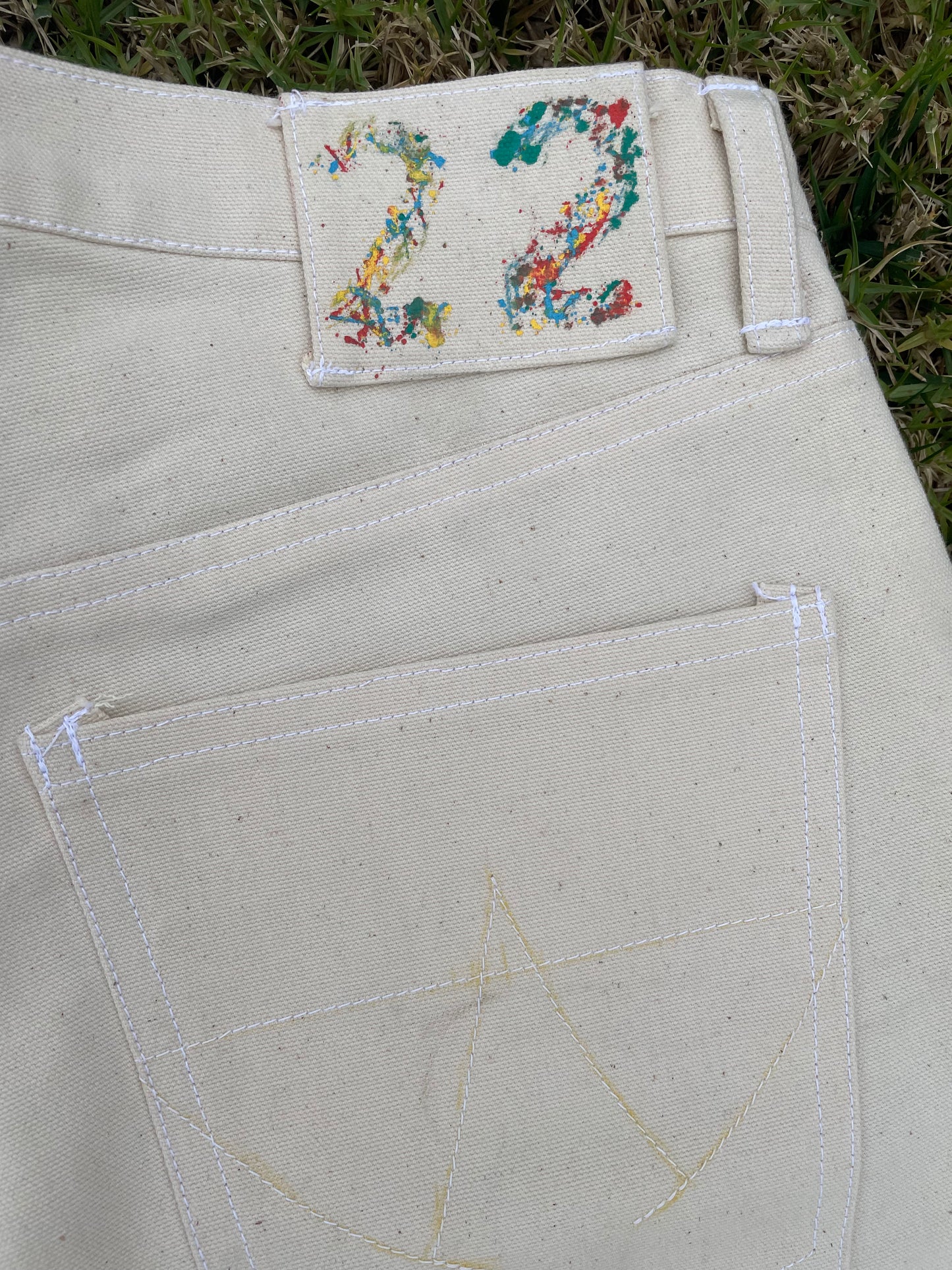 Denim - White