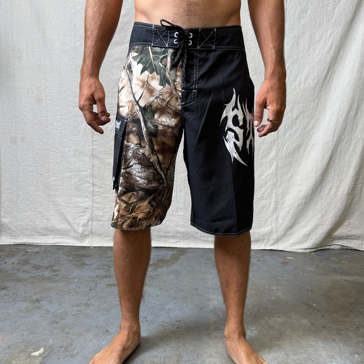 RASTA ROB BOARDSHORT  - Black