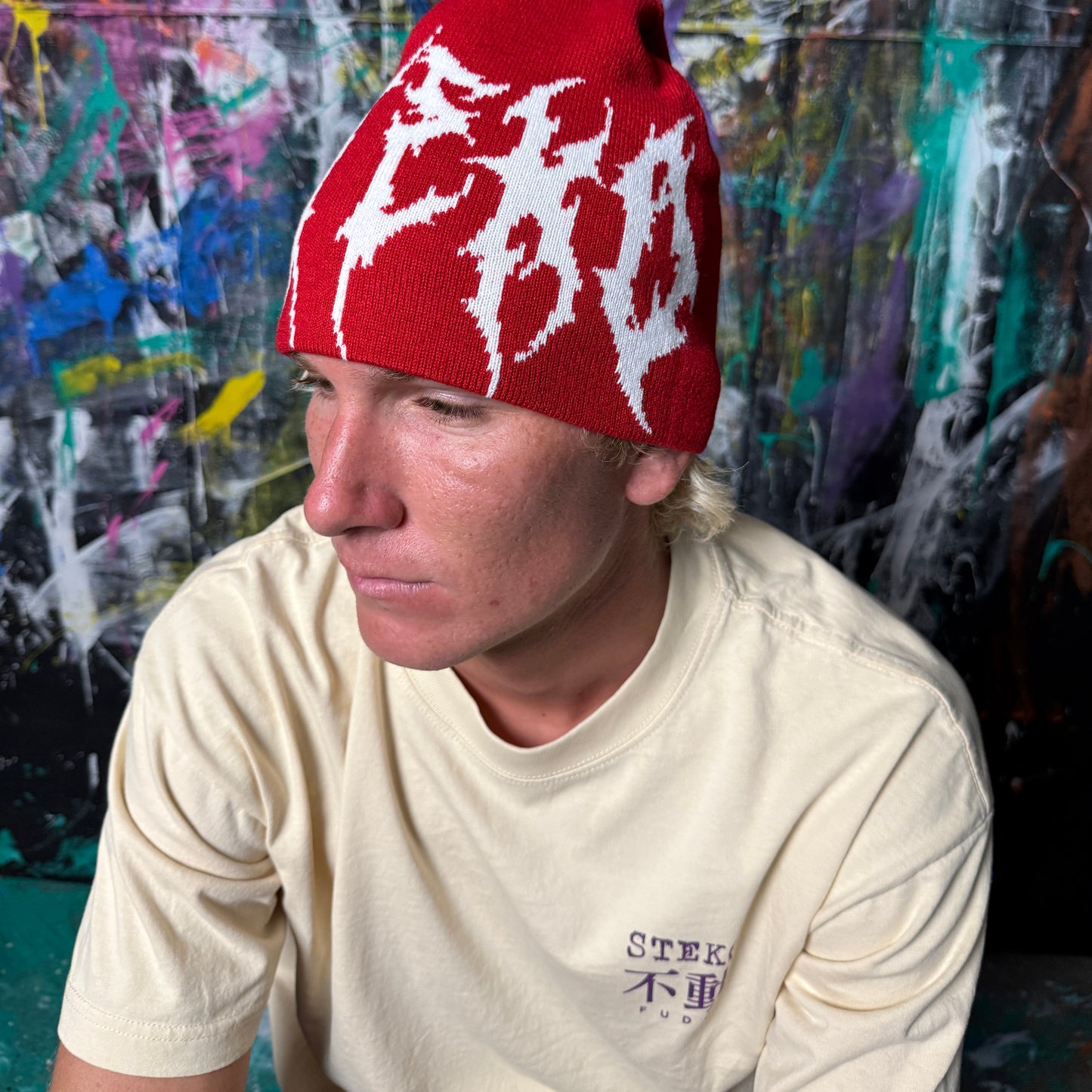 CRIME BEANIE - Red