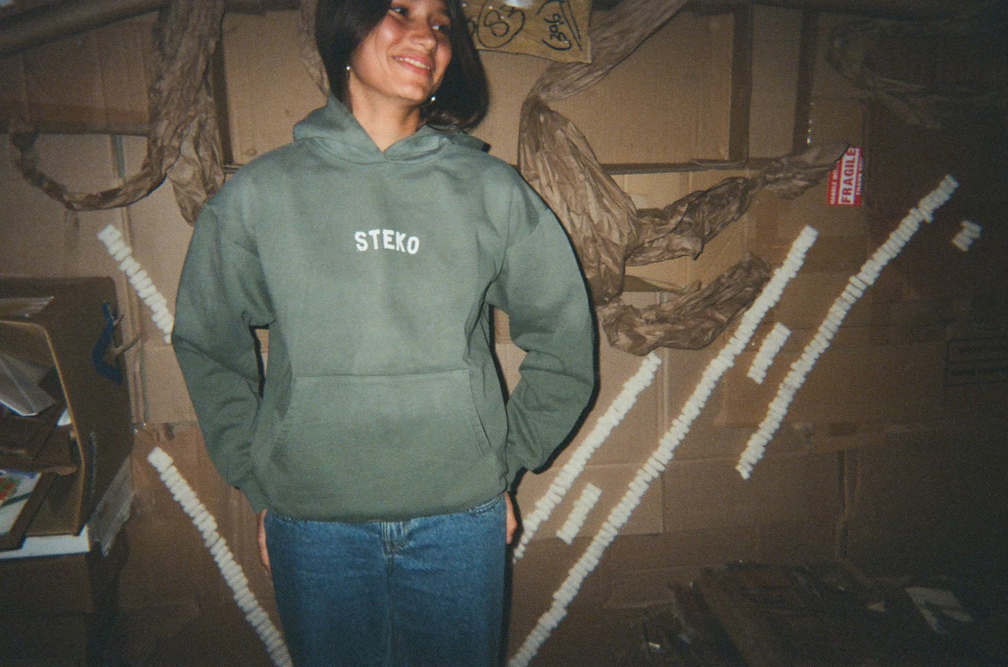 Charlotte Hoody -  Green Bleach