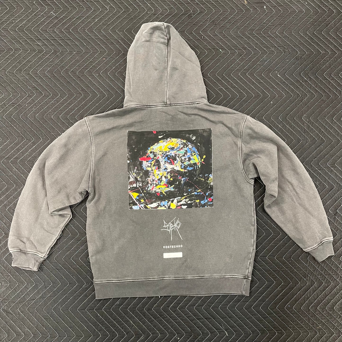 NATE PAINT Hoody - Faded Black