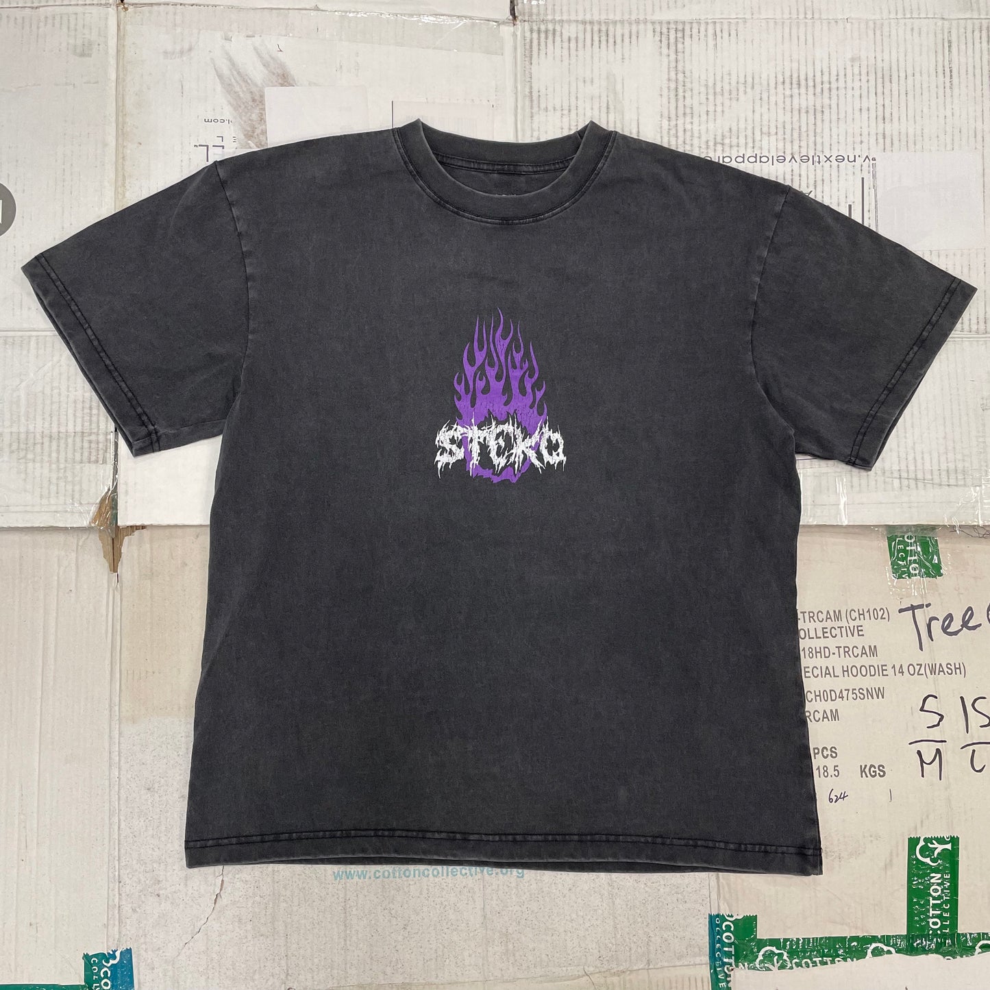 FLAMBOYANT SS T - Washed Black