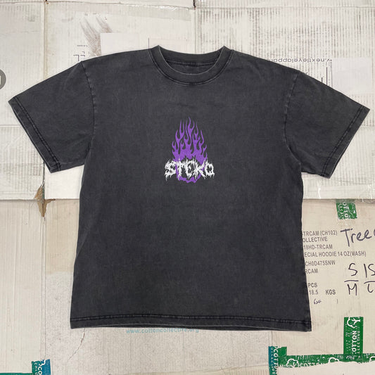 FLAMBOYANT SS T - Washed Black