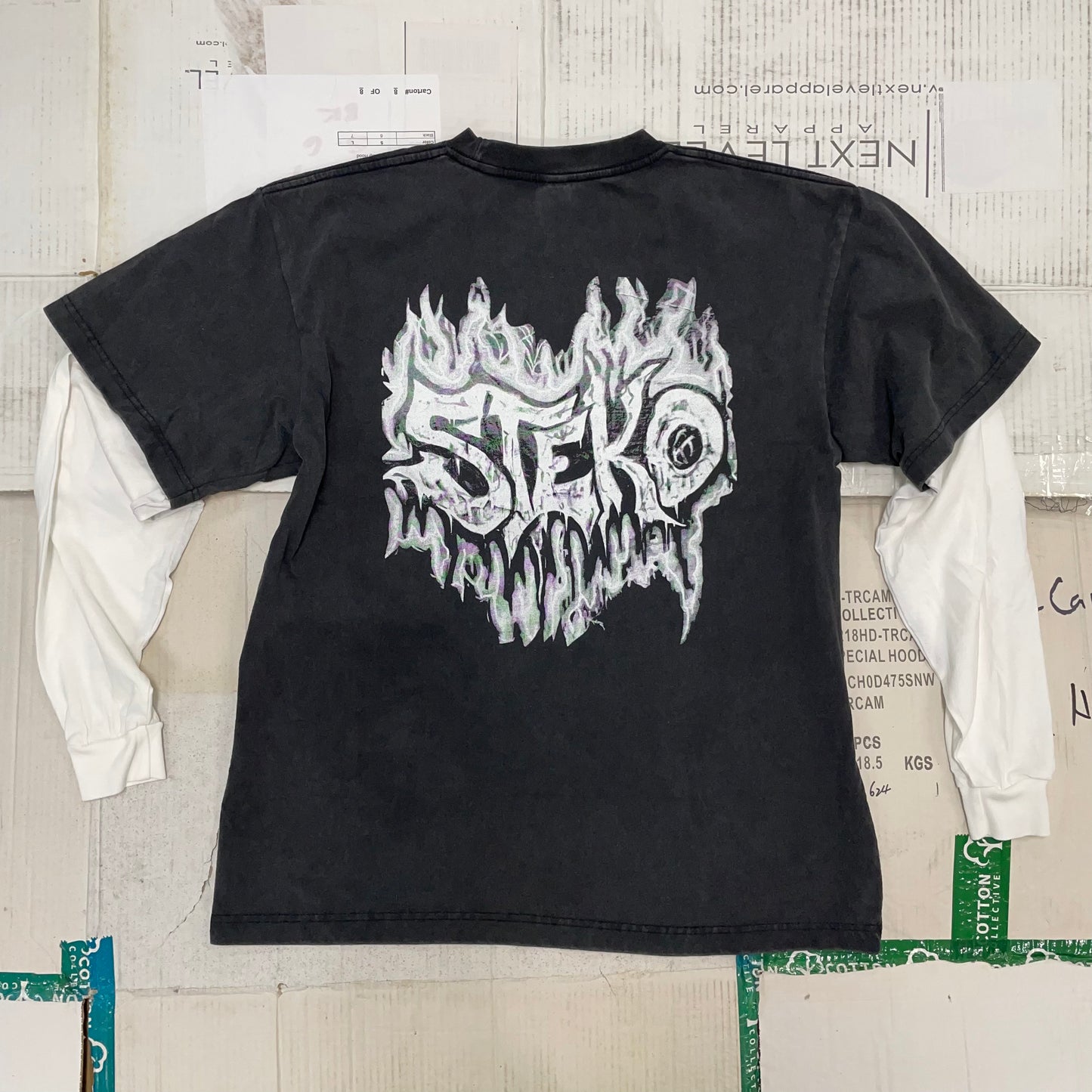 BURNDOG LS Fakie - Faded Black