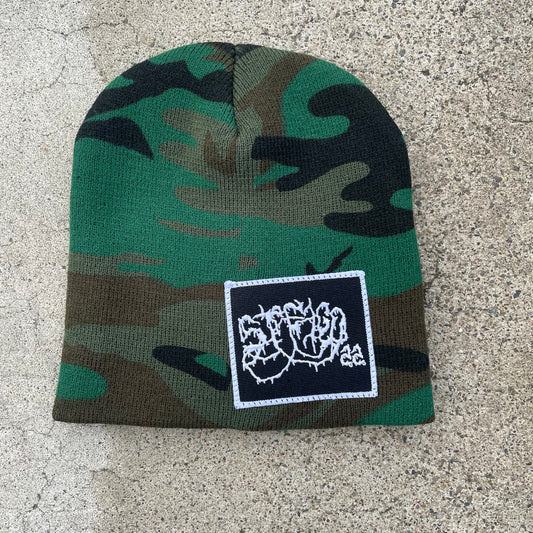 Patches Knit Beanie - Camo