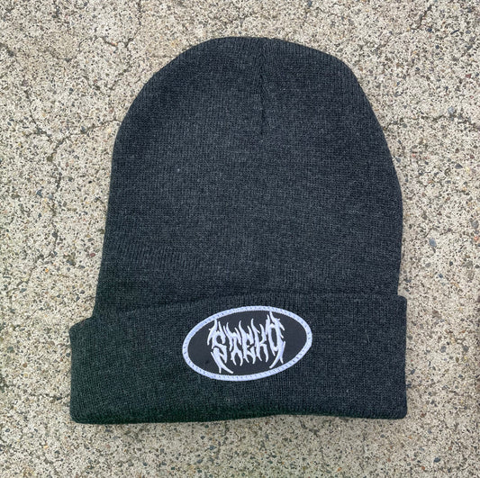Patches Knit Beanie - Black Death Metal