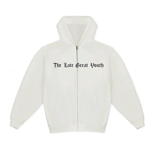 Late Great Zip Hoody - White