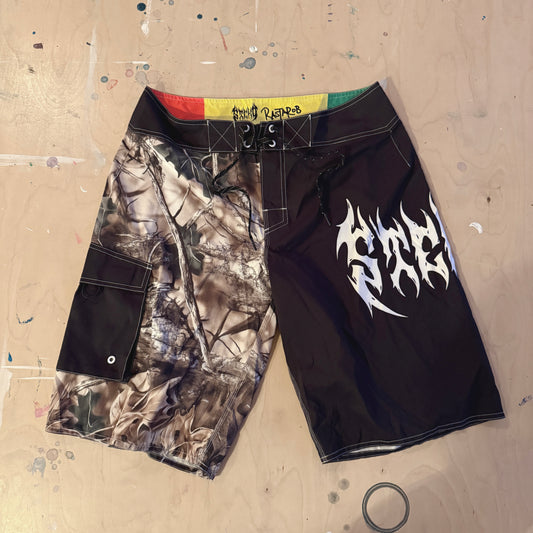 RASTA ROB BOARDSHORT  - Black