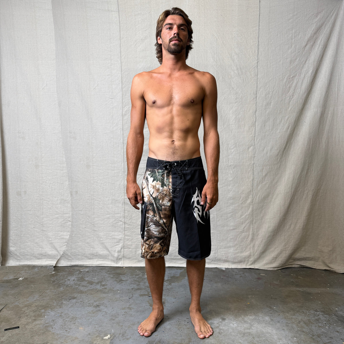 RASTA ROB BOARDSHORT  - Black